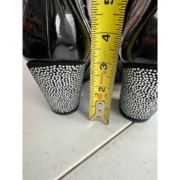 Simon Miller Womens Patent Leather Pointed Toe Boots Size 37 Witchy Gothic Black - Picture 11 of 11